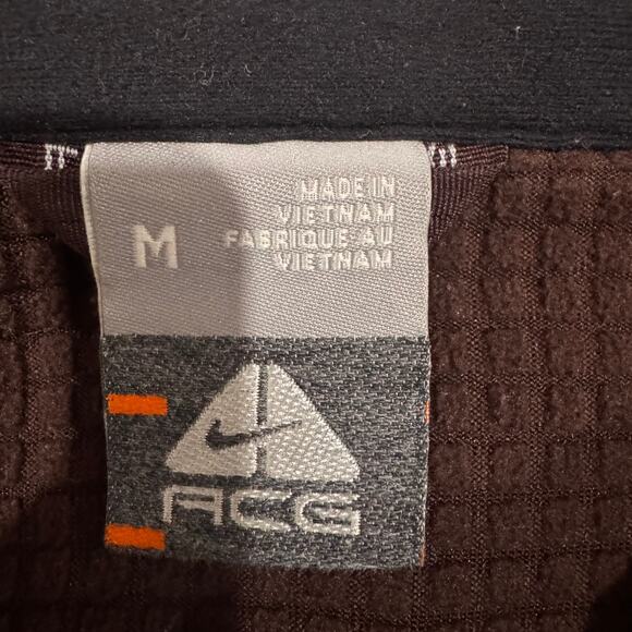 Nike ACG hybrid full-zip grid-fleece jacket M brown - Picture 5 of 7